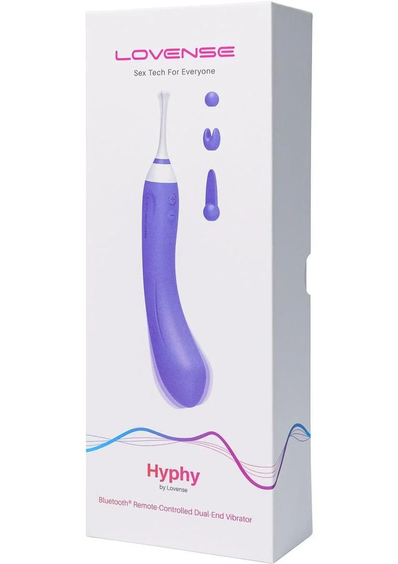 Lovense Hyphy Remote Controlled Silicone Dual End Vibrator - Image 3