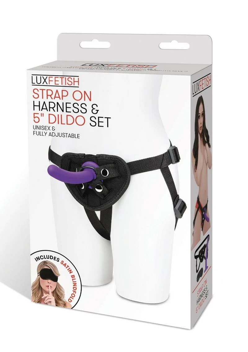 Lux Fetish Strap-On Harness and Silicone Dildo - Image 2