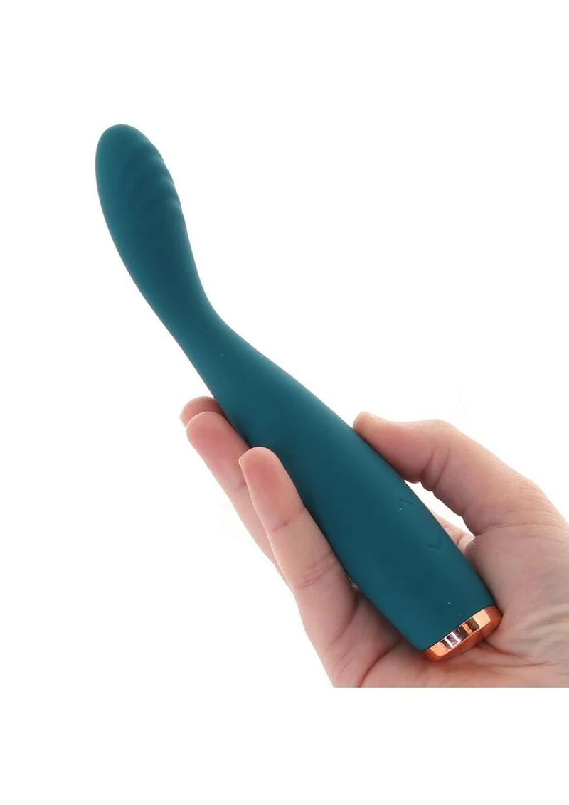 Luxe Lillie Silicone Rechargeable Vibrating Slim Wand Massager - Image 3