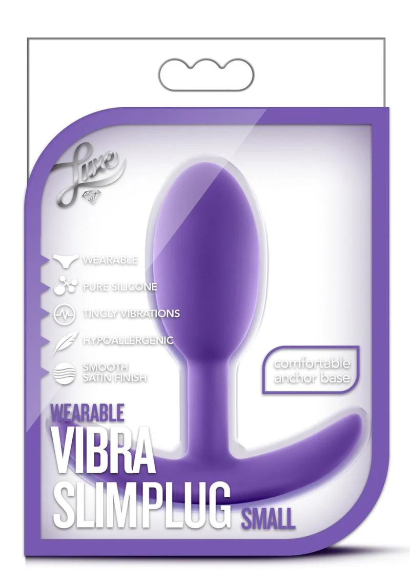 Luxe Wearable Vibra Slim Plug Silicone Butt Plug - Image 4
