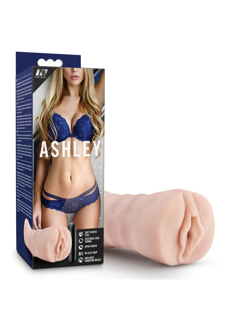 M For Men Ashley Vibrating Masturbator with Bullet - Pussy - Image 2