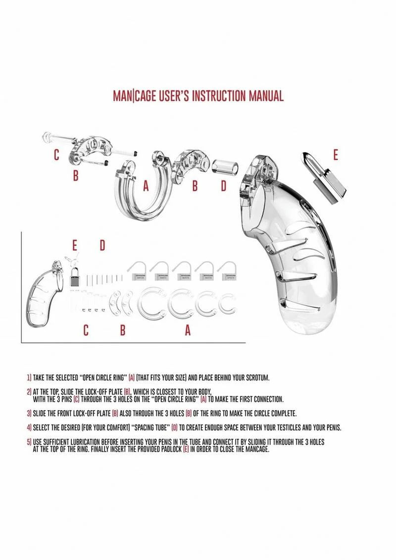 Man Cage Model 02 Male Chastity with Lock - Image 8