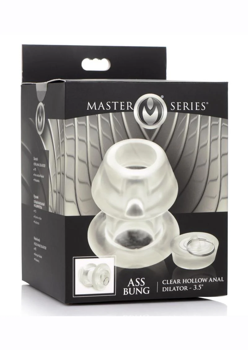 Master Series Ass Bung Clear Hollow Anal Dilator - Image 7