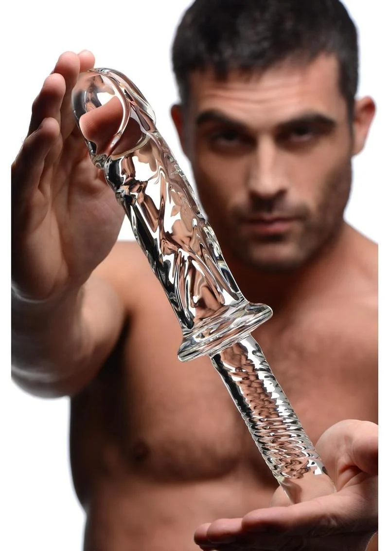 Master Series Brutus Glass Dildo Thruster - Image 4