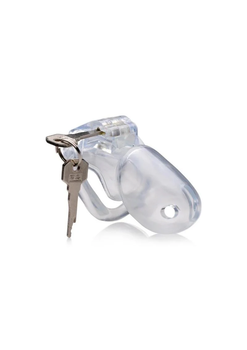 Master Series Clear Captor Chastity Cage with Keys - Image 11