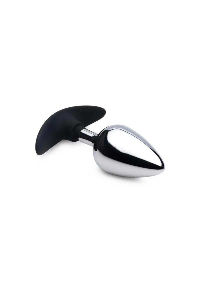 Master Series Dark Invader Metal and Silicone Anal Plug - Image 12