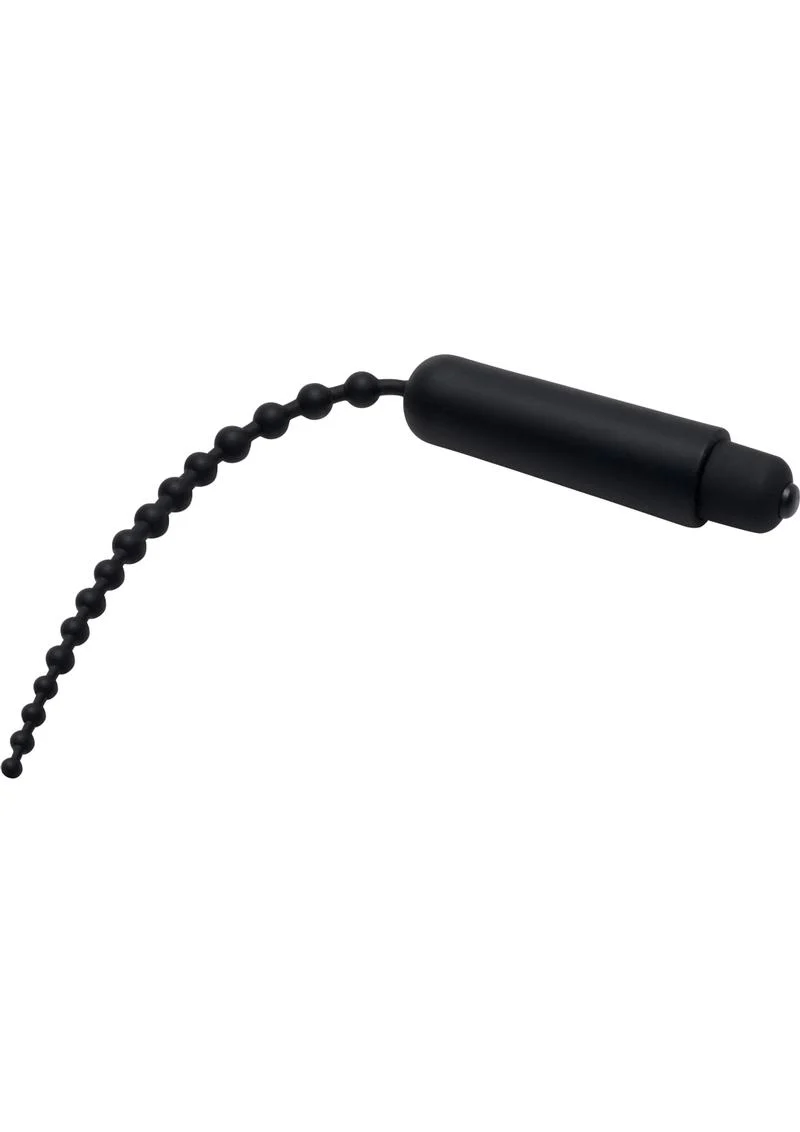 Master Series Dark Rod Vibrating Beaded Silicone Sound - Image 2