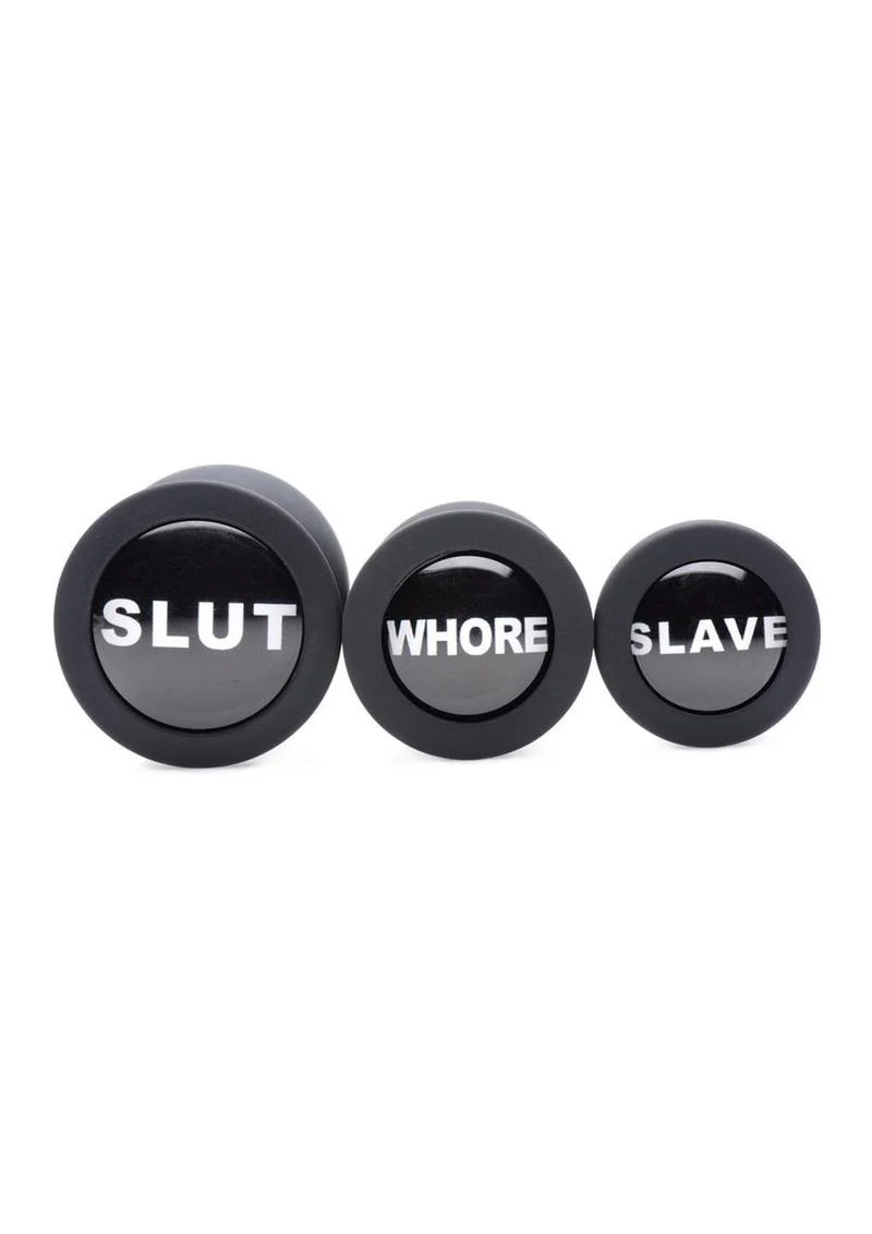 Master Series Dirty Words Anal Plug - Image 3