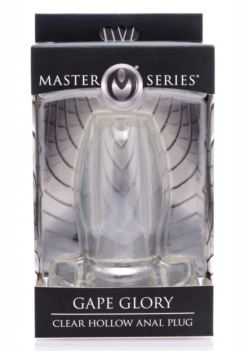 Master Series Gape Glory Clear Hollow Anal Plug - Image 3