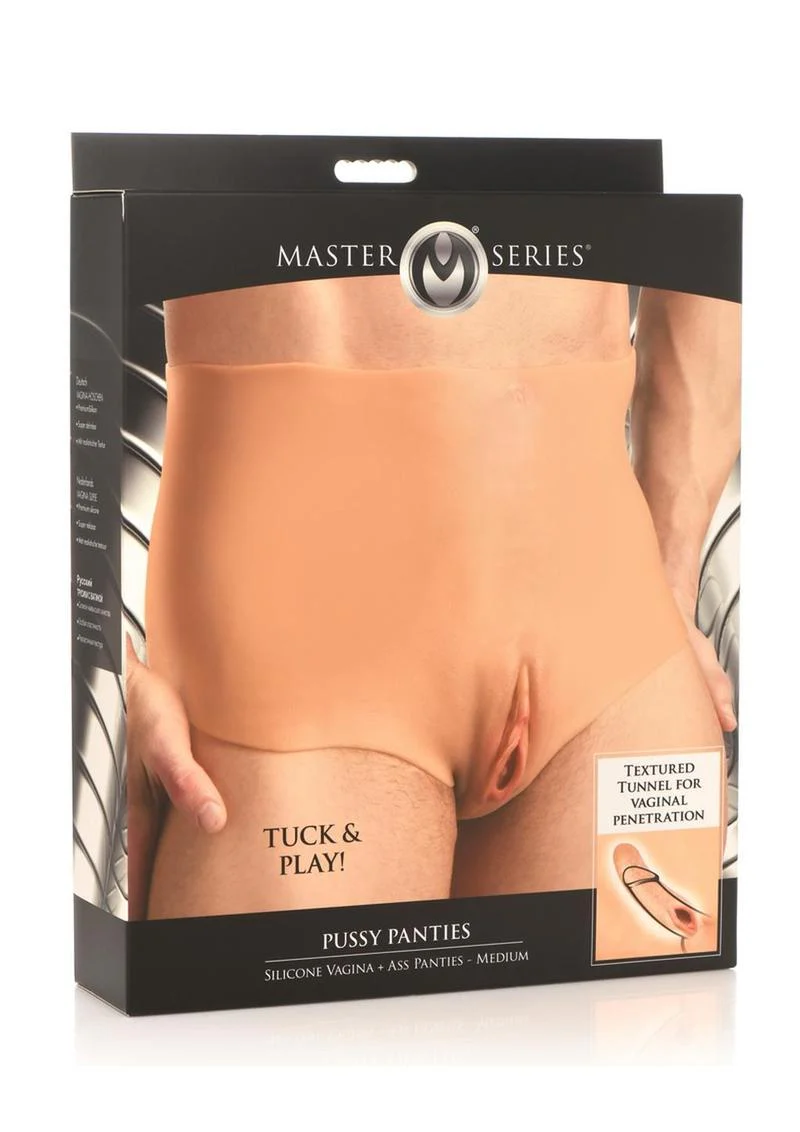 Master Series Pussy Panties Silicone Wearable Vagina/Ass Panties - Image 6