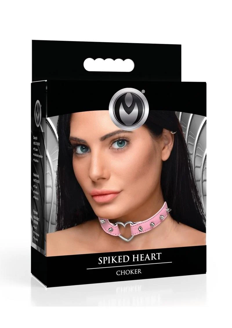 Master Series Spiked Heart Choker - Image 2