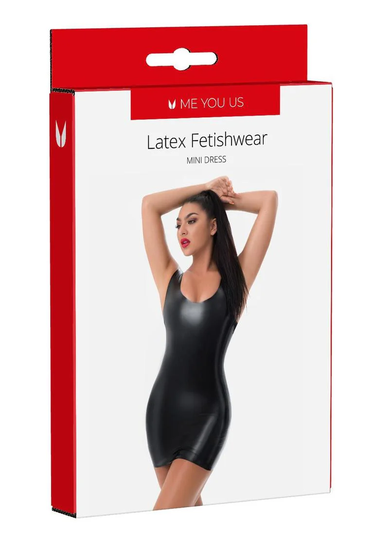 ME YOU US Latex Mini Dress - Image 5