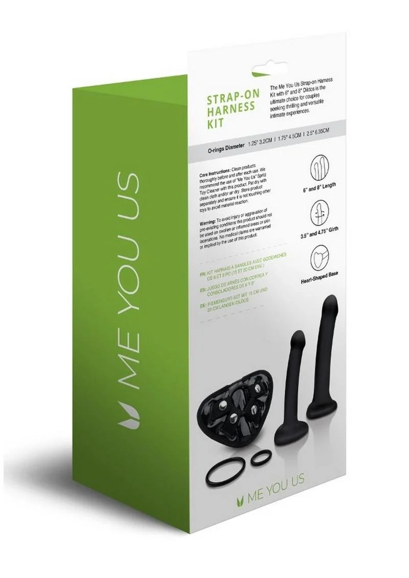 ME YOU US Strap-On Harness Kit with 6in and 8in Dildos - Image 3
