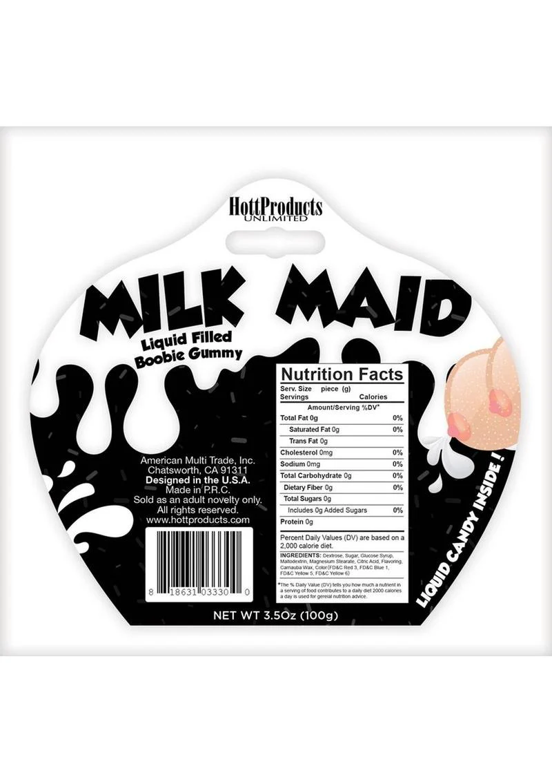Milk Maid Liquid Candy Filled Gummy Boobie - Image 3
