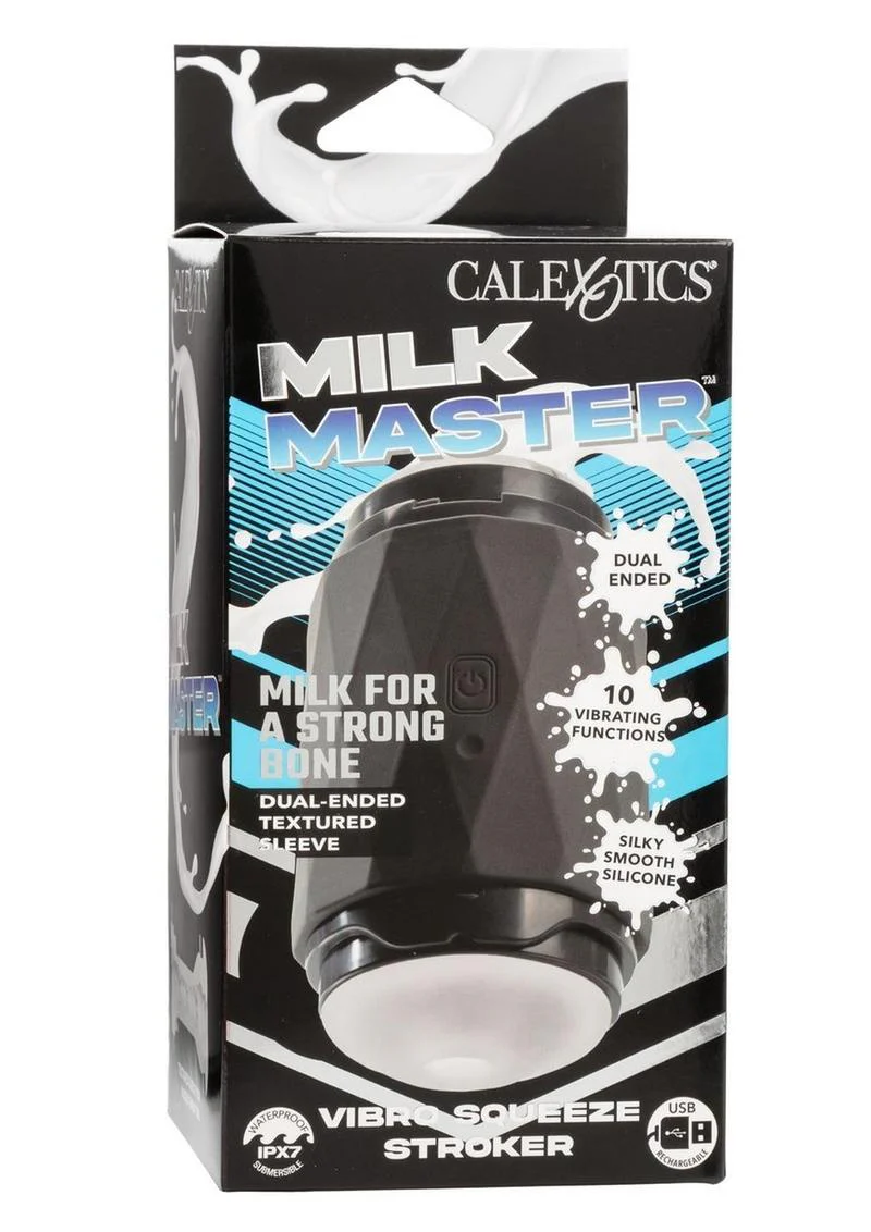 Milk Master Vibro Squeeze Rechargeable Silicone Stroker - Image 2
