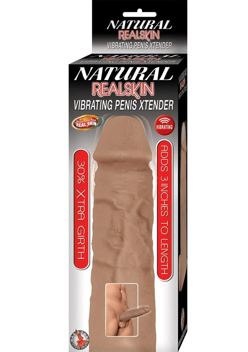 Natural Realskin Vibrating Penis Xtender - Image 2