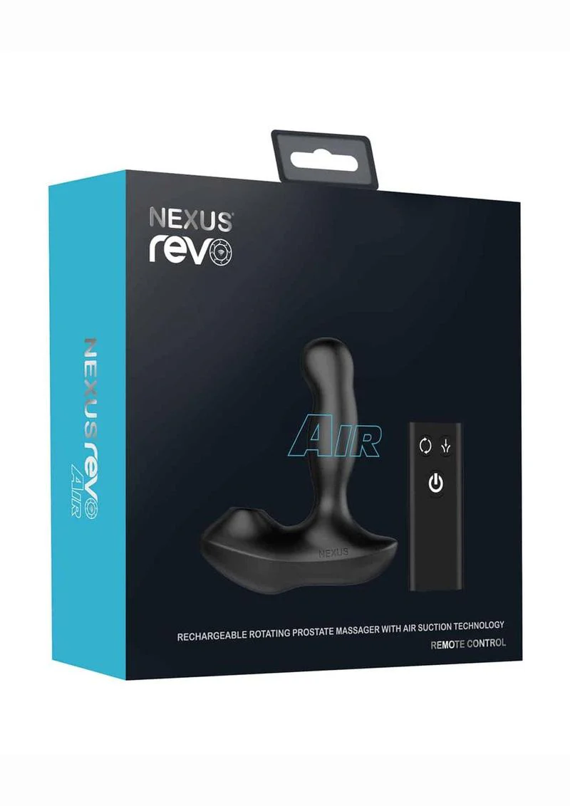 Nexus Revo Air Rechargeable Silicone Suction and Rotating Prostate Massager with Remote Control - Image 2