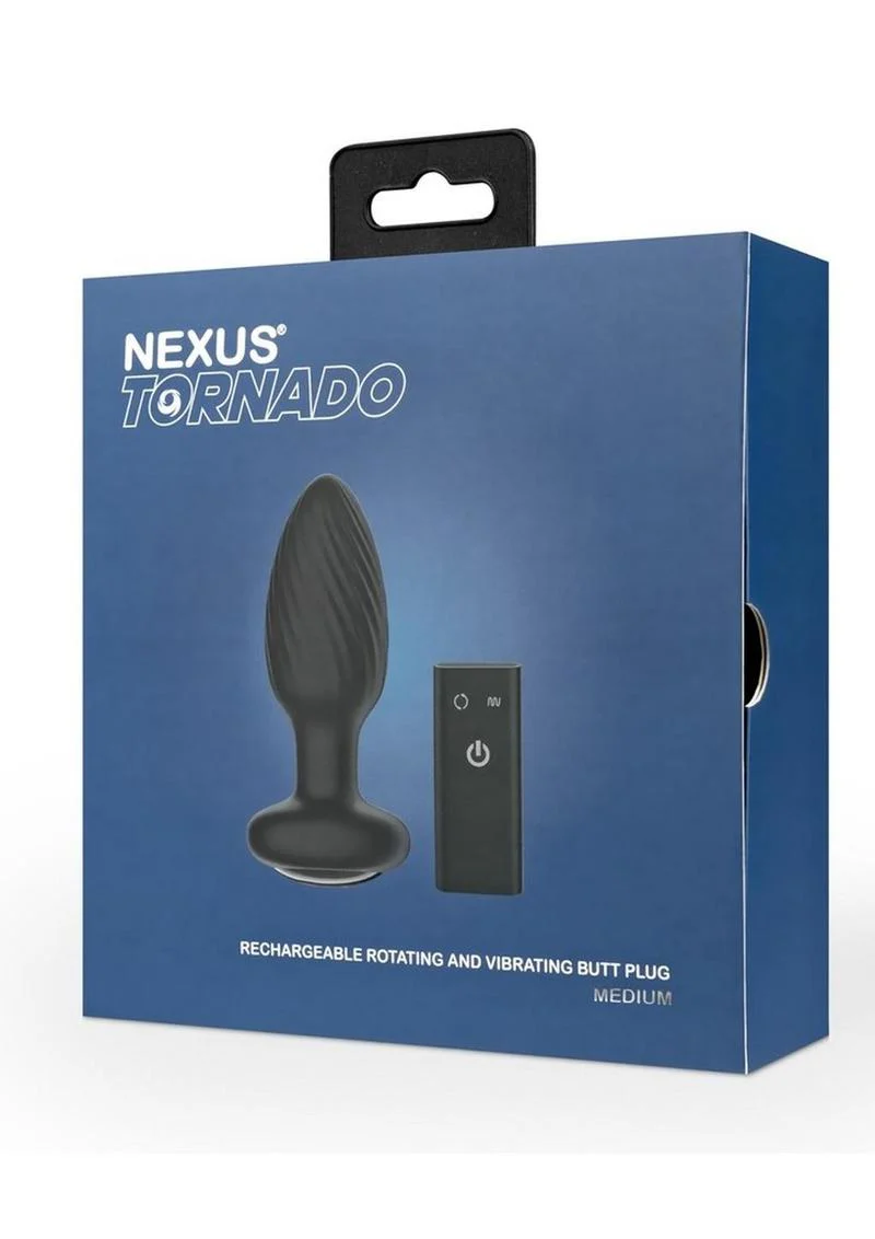 Nexus Tornado Rechargeable Silicone Rotating Butt Plug with Remote - Image 2