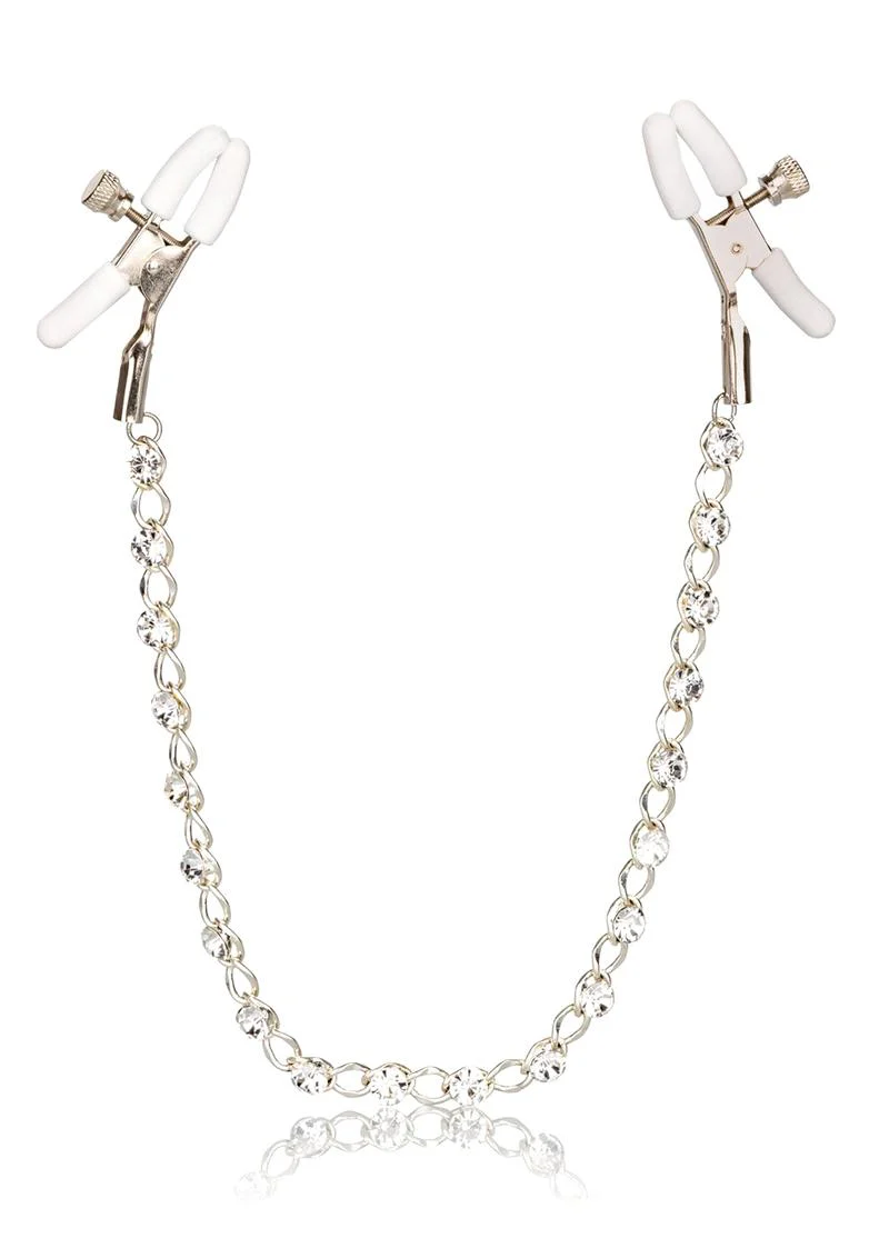 Nipple Play Crystal Chain Nipple Clamp Adjustable - Image 3