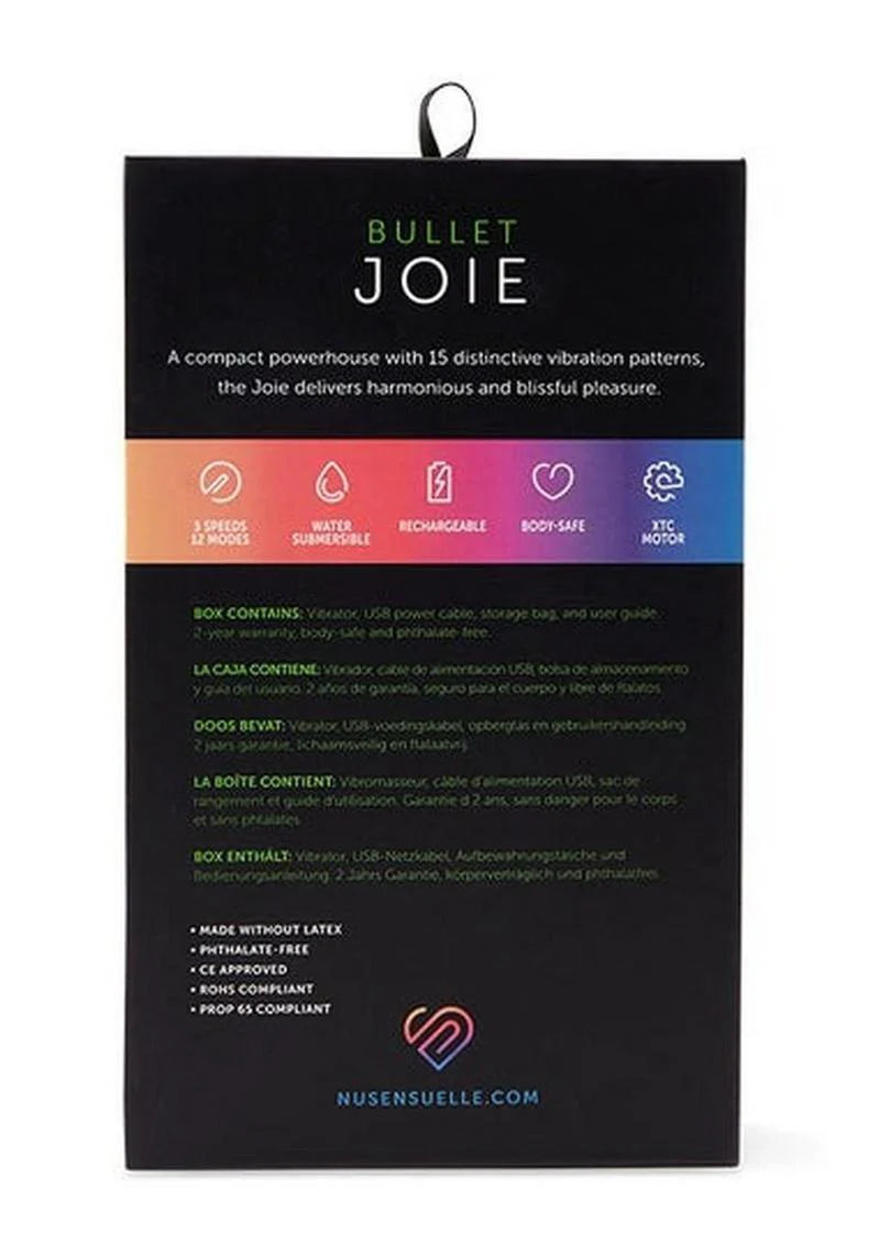 Nu Sensuelle Joie Rechargeable Silicone Bullet - Image 11