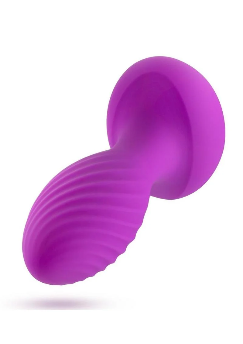 Oh My Gem Charm Rechargeable Silicone Anal Plug - Amethyst - Image 2