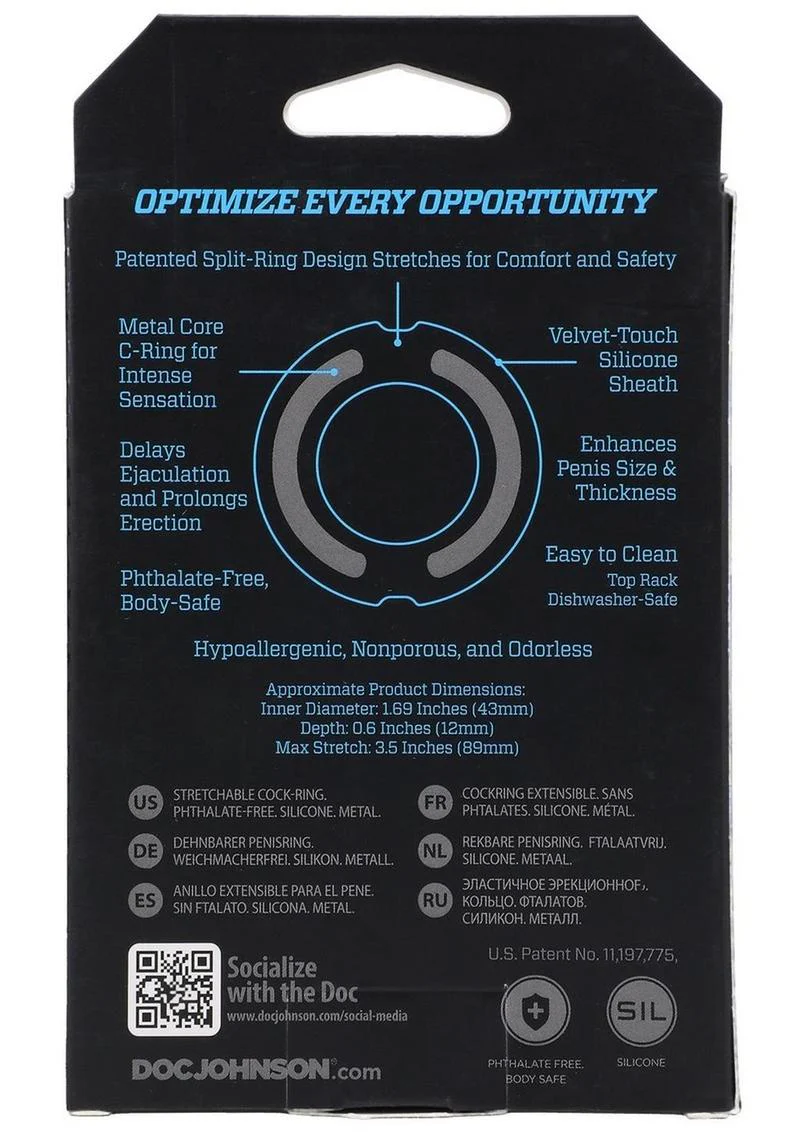 Optimale Flexisteel Soft Silicone with Inner Metal Core Cock Ring - Image 15