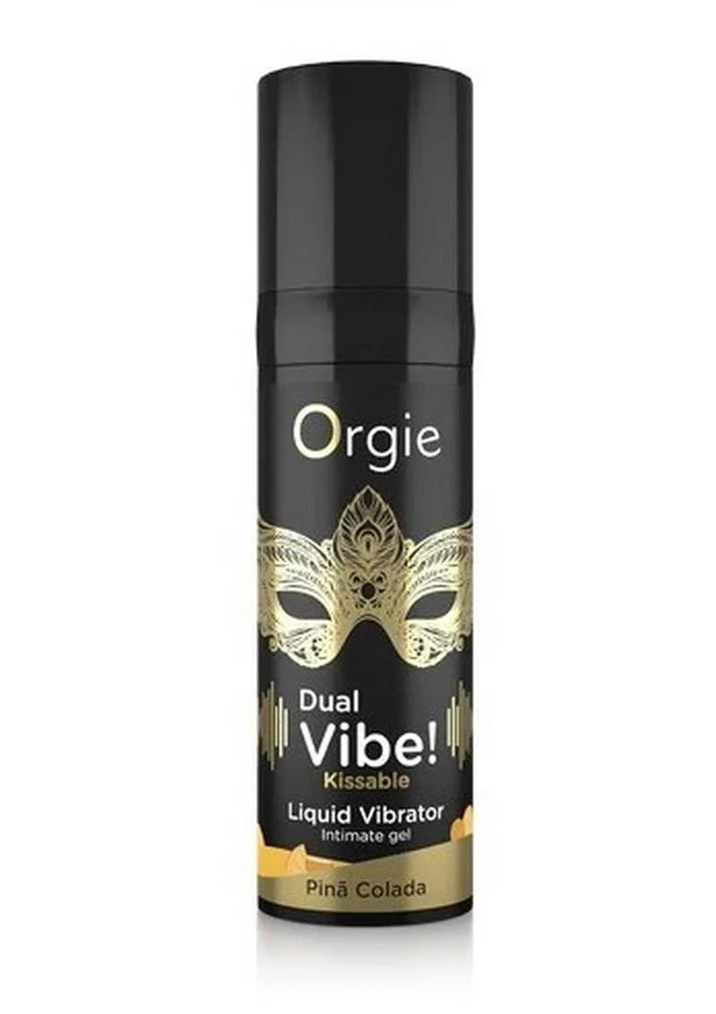 Orgie Dual Vibe Kissable Liquid Vibrator Gel - Pina Colada - Image 2