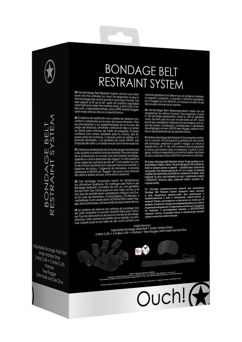 Ouch! Kits Bondage Belt Restraint System - Image 3