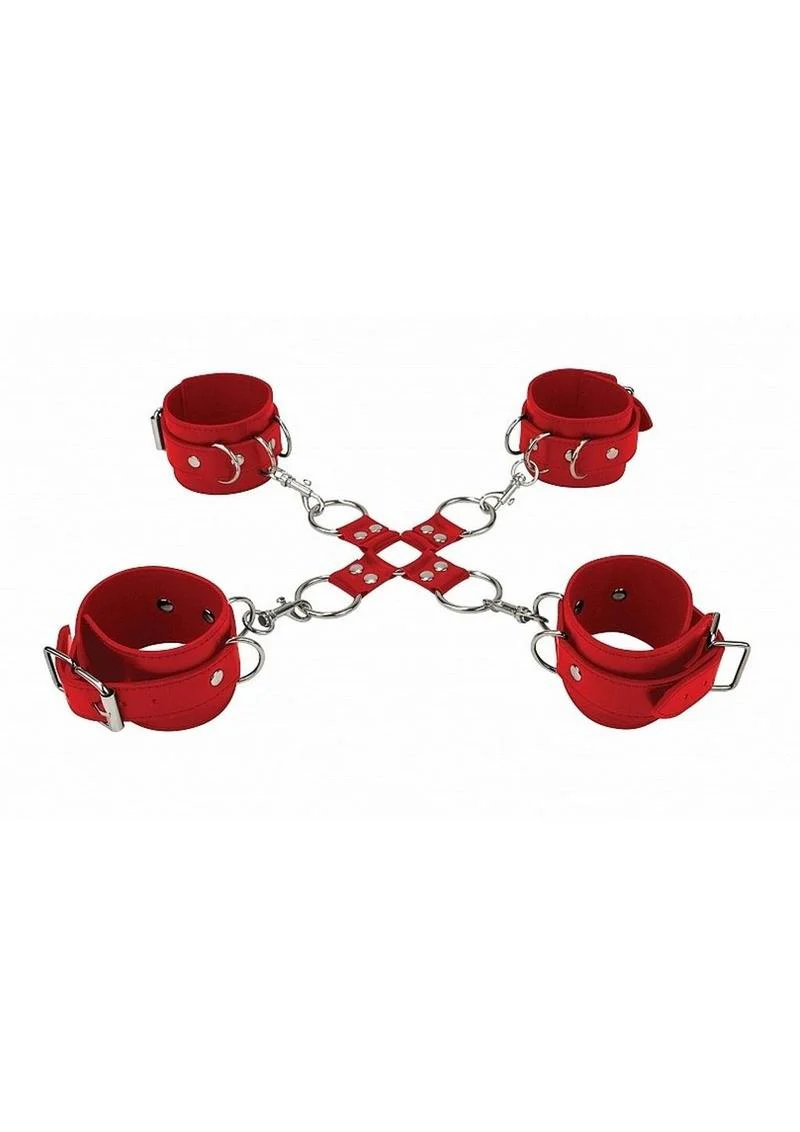 Ouch! Leather Hand and Leg Cuffs - Image 3