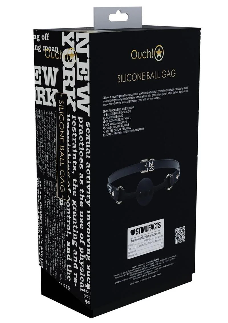 Ouch! Ny Collection Silicone Ball Gag - Image 3
