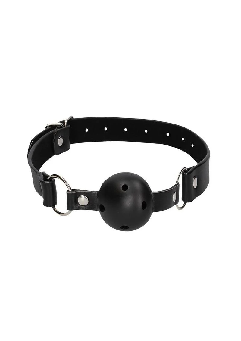 Ouch! Silicone Bit Gag with Adjustable Bonded Leather Straps - Image 3