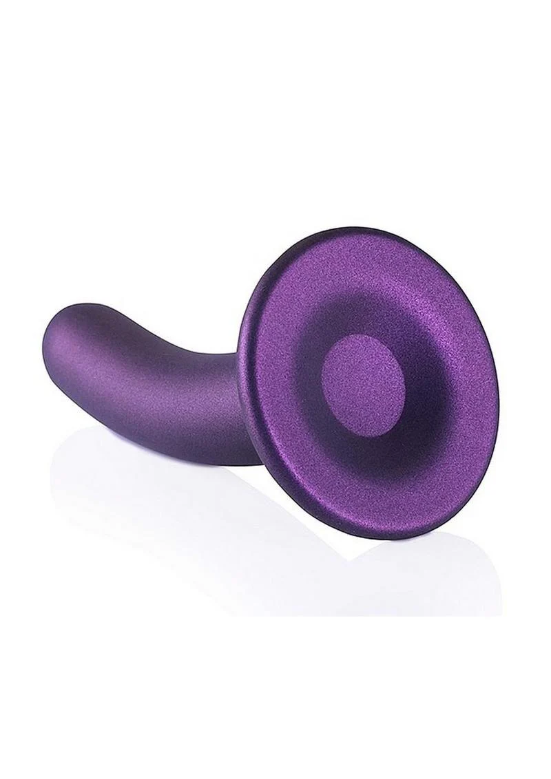 Ouch! Smooth G-Spot Silicone Dildo 6in - Metallic - Image 8