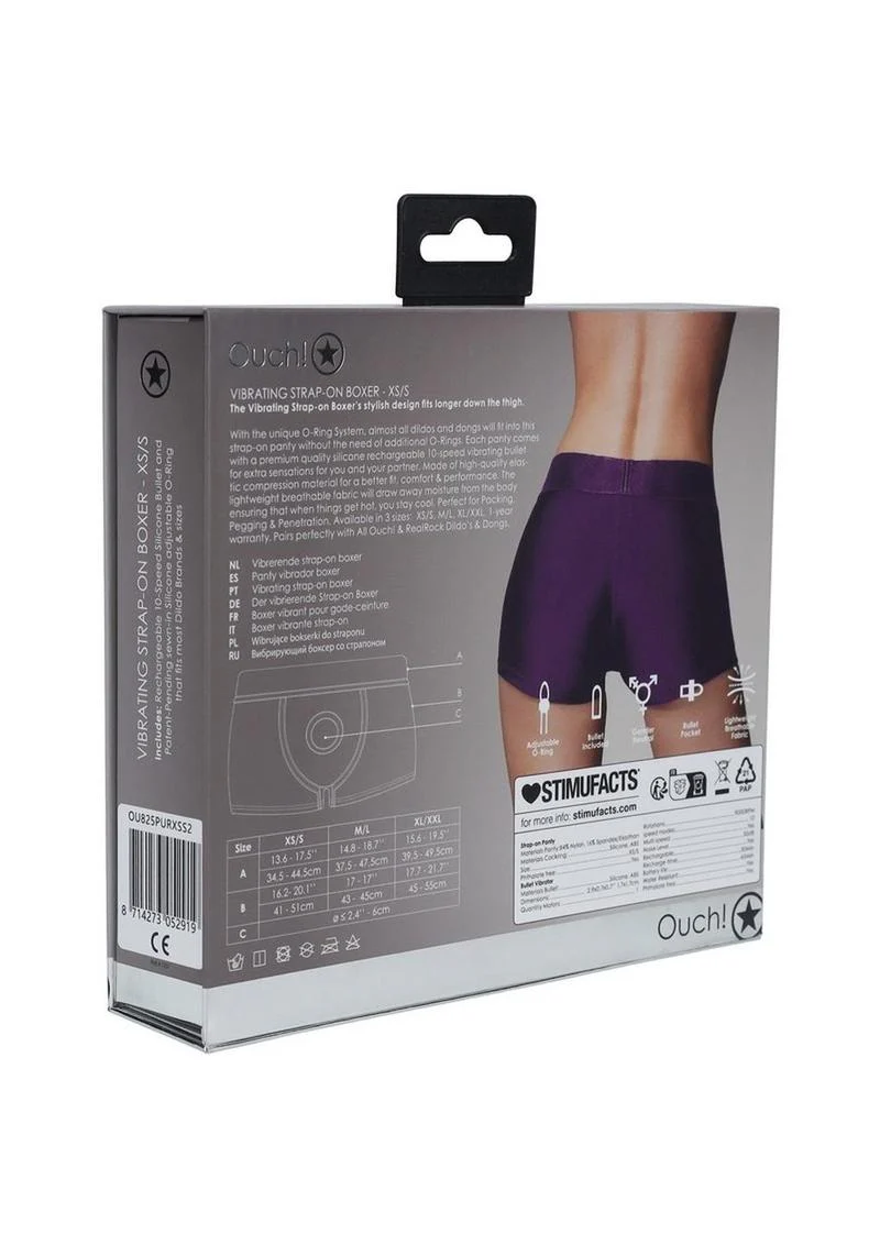 Ouch! Vibrating Strap-On Boxer Rechargeable - Image 4