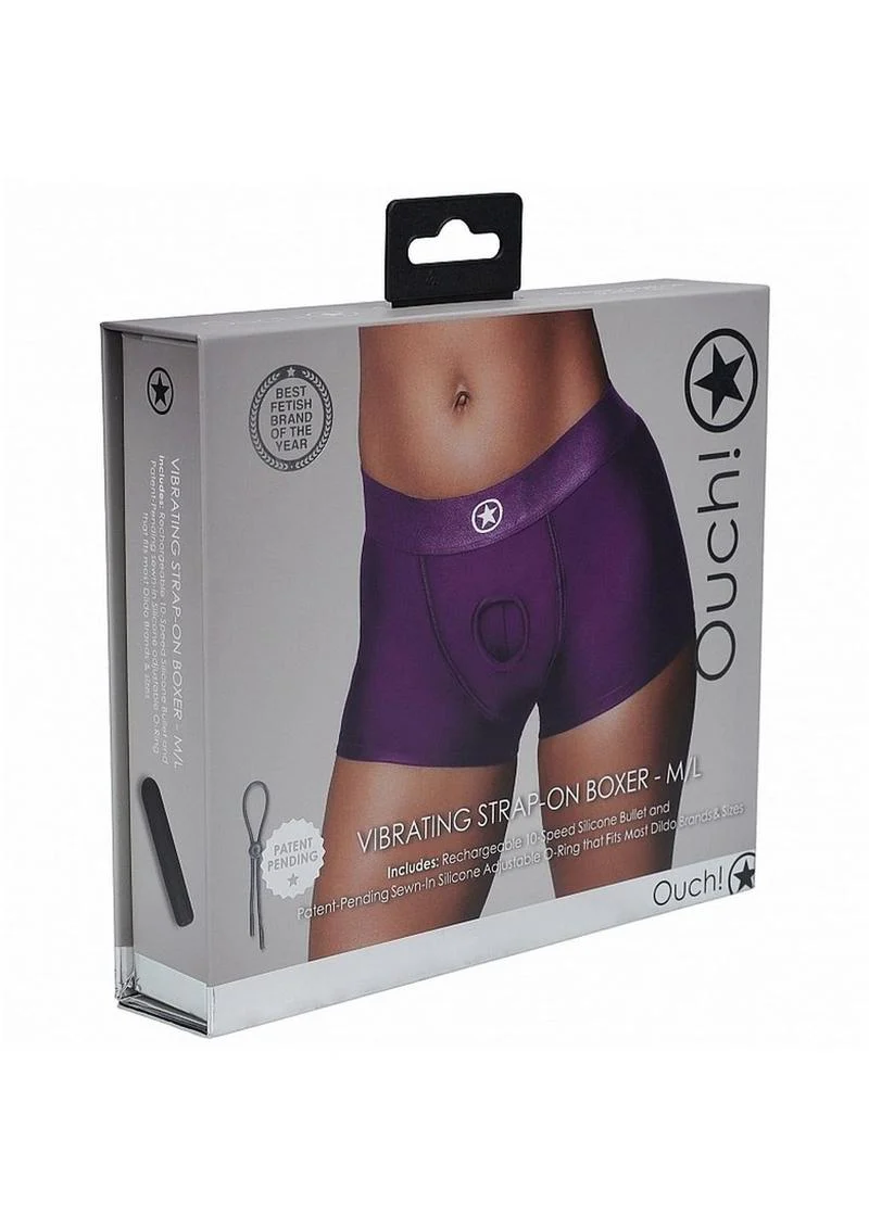 Ouch! Vibrating Strap-On Boxer Rechargeable - Image 6