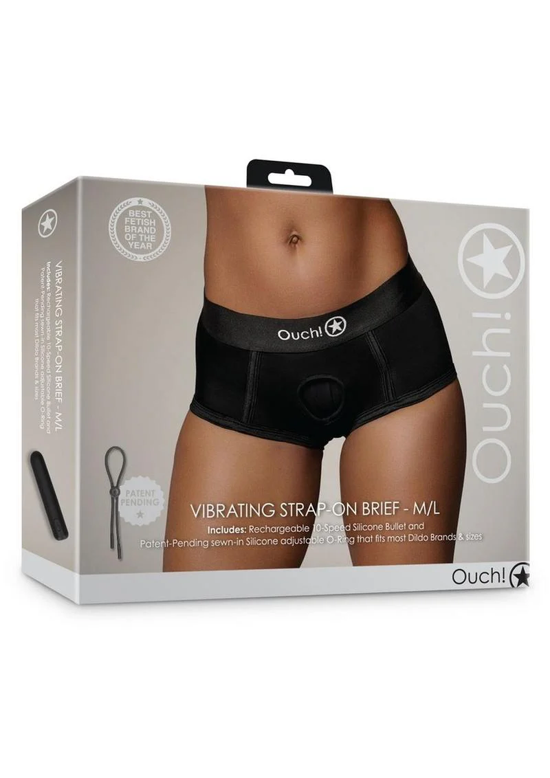Ouch! Vibrating Strap-On Brief Rechargeable - Image 7