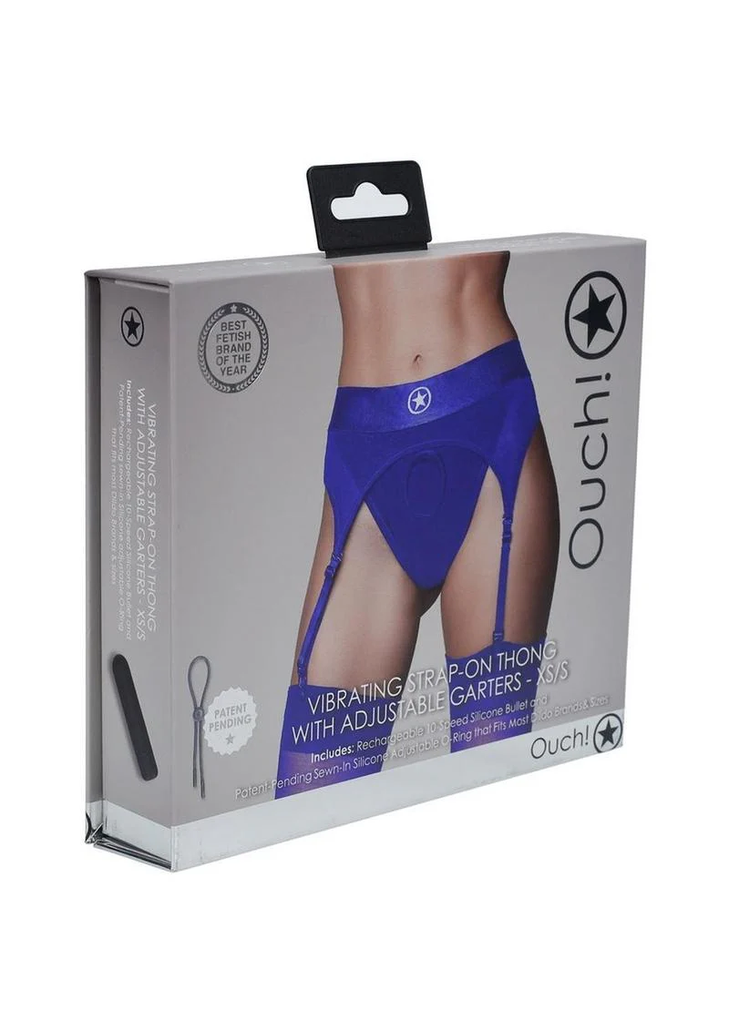 Ouch! Vibrating Strap-On Thong Rechargeable - Image 2