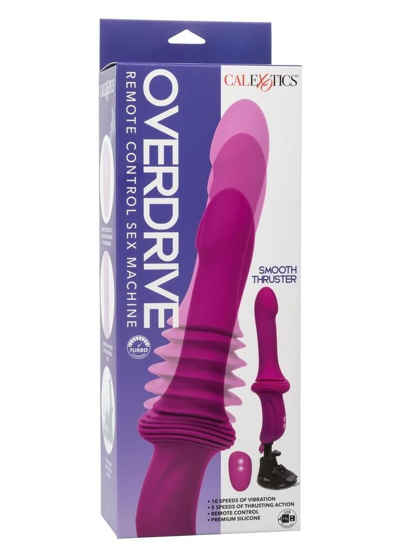 Overdrive Remote Control Rechargeable Silicone Sex Machine Smooth Thruster - Image 2