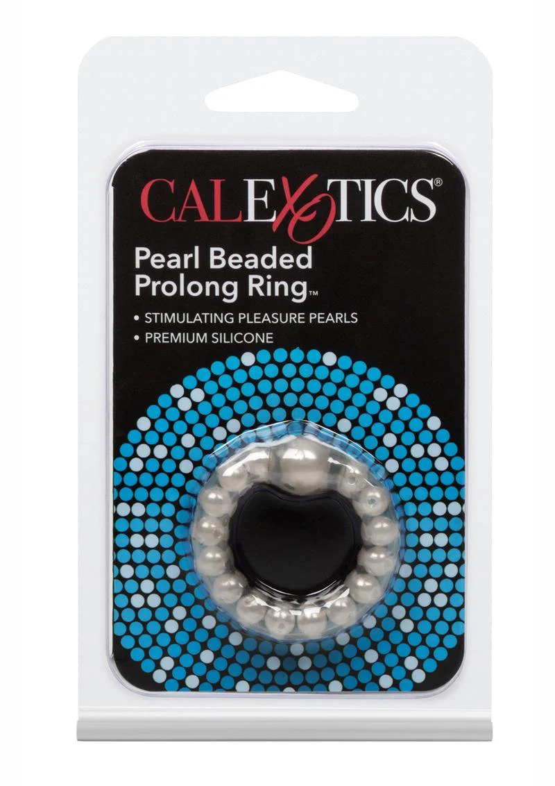Pearl Beaded Prolong Silicone Cock Ring - Image 2
