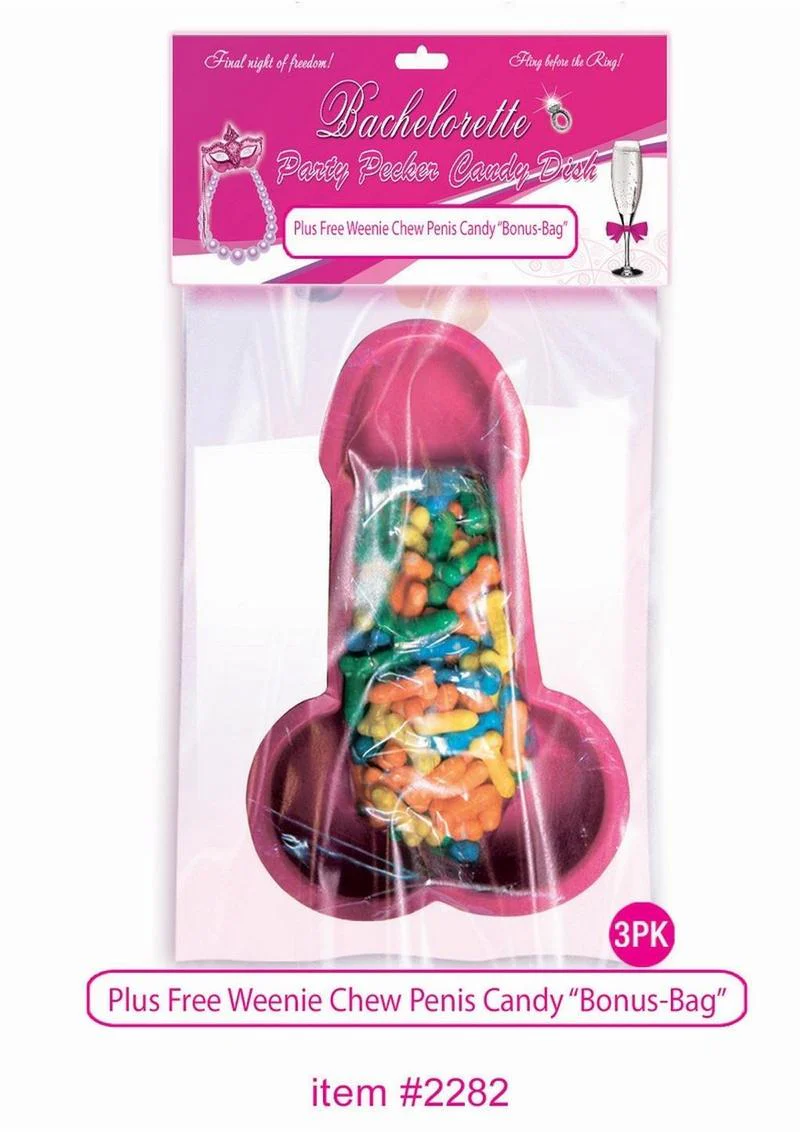 Pecker Party Candy Dish with Candy