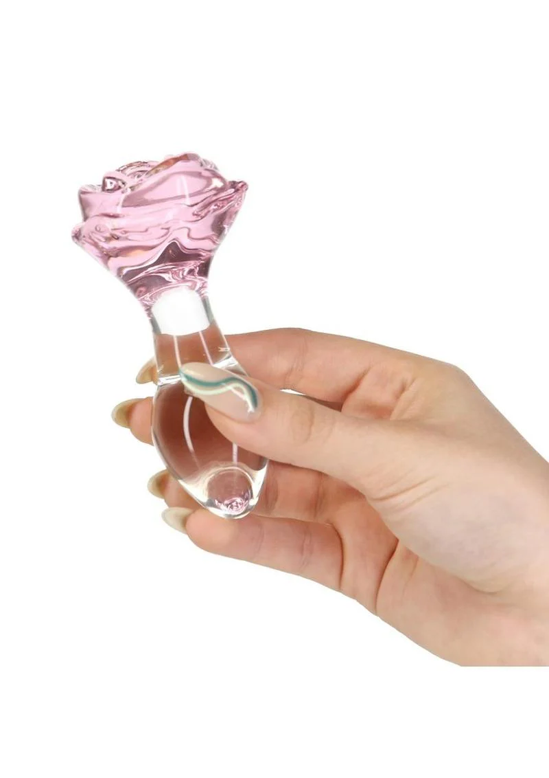 Pillow Talk Rosy Glass Anal Plug - Image 2