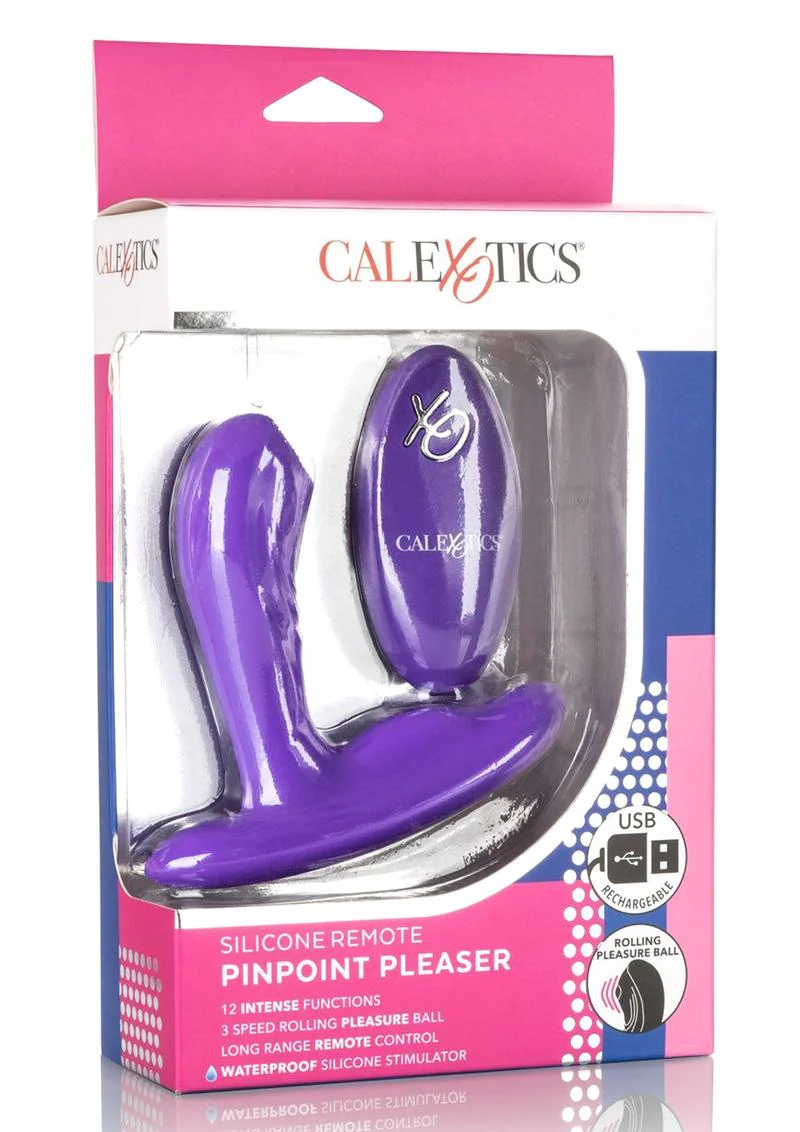 Pinpoint Pleaser Silicone Rechargeable P-Spot Vibrator with Remote Control - Image 3