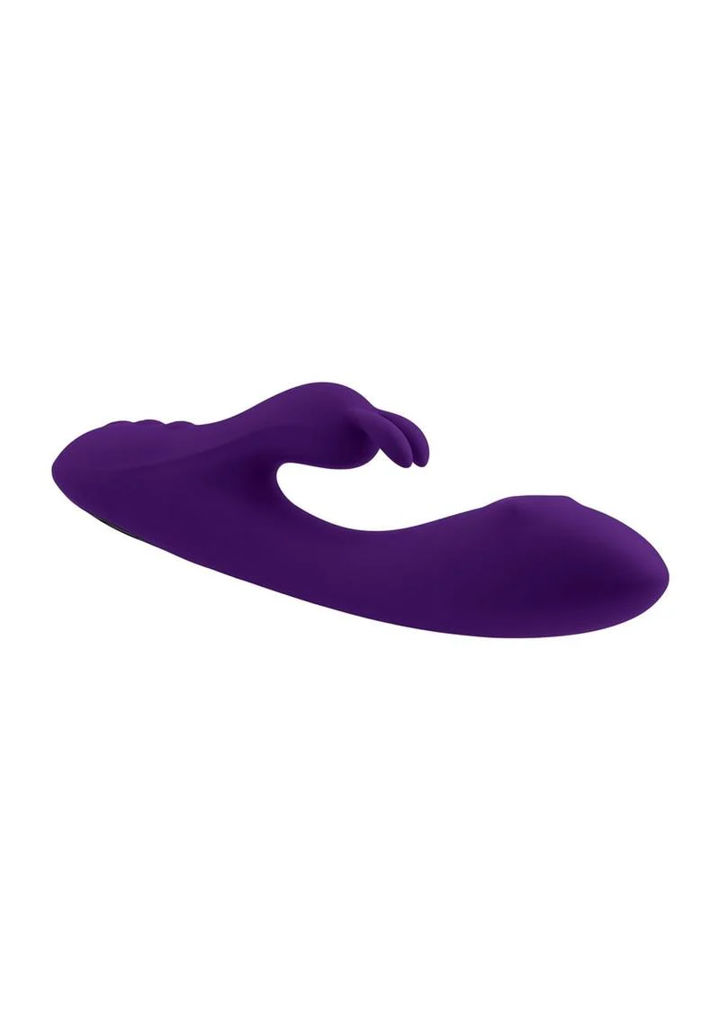 Playboy On Repeat Rechargeable Silicone Rabbit Vibrator - Image 2
