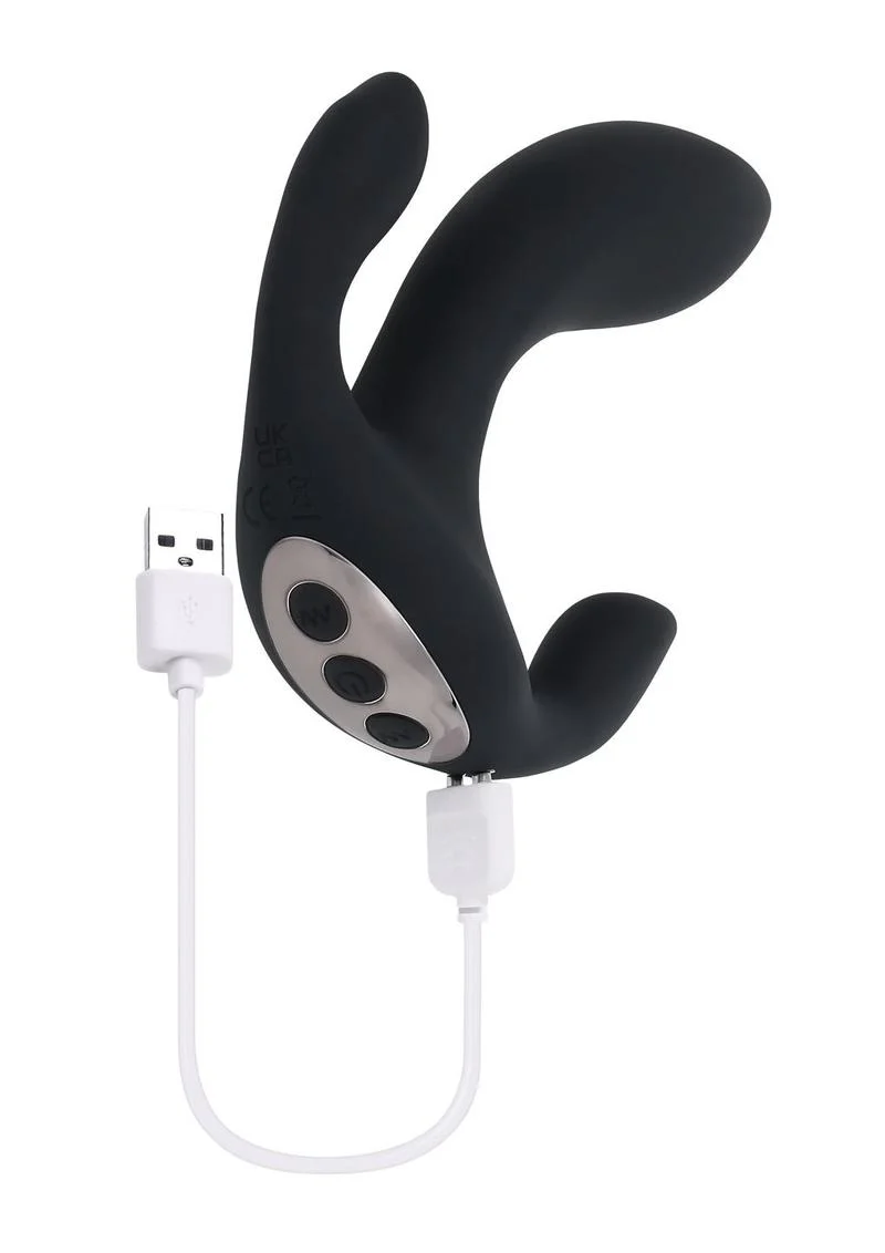 Playboy Triple Threat Rechargeable Silicone Multi Vibrator - Image 4
