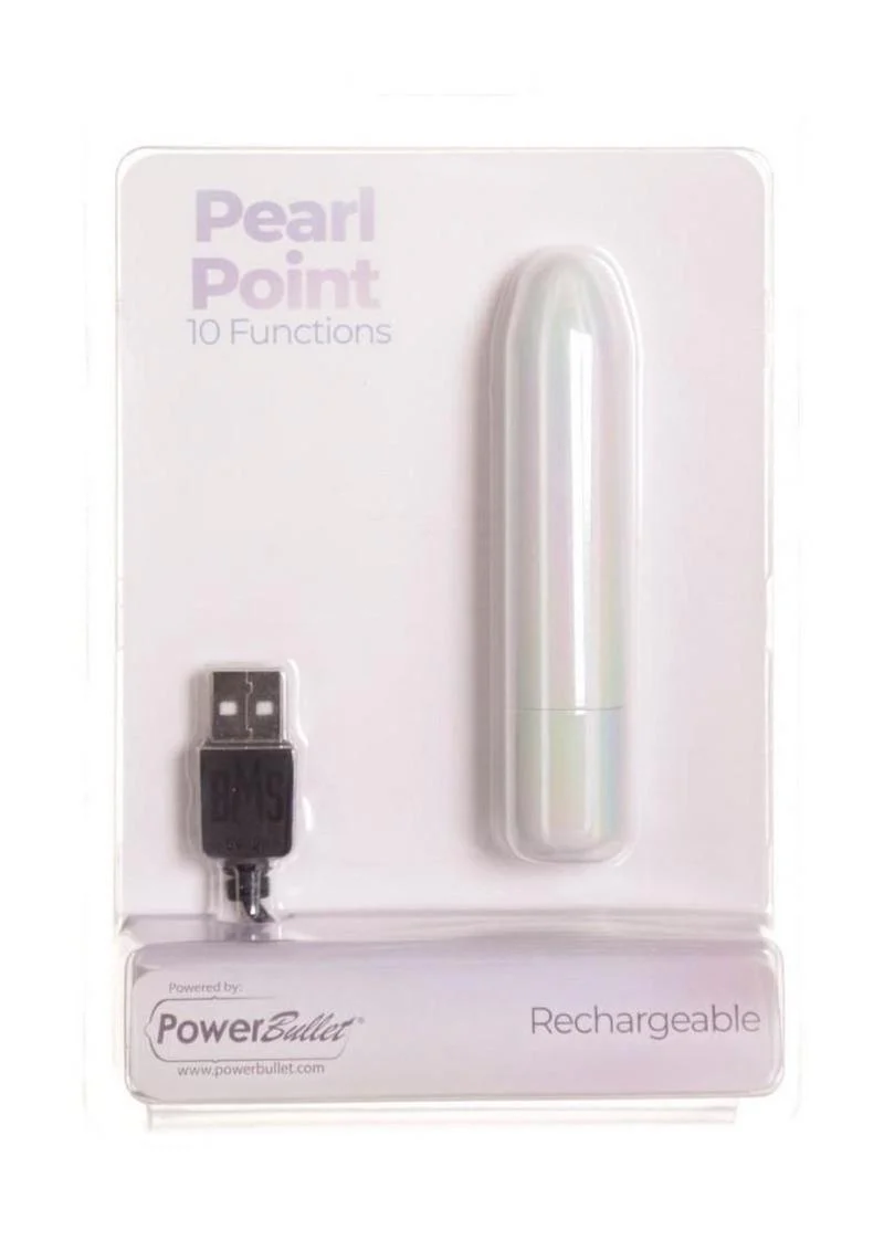 Powerbullet Pearl Point Rechargeable Bullet - Pearlescent - Image 2