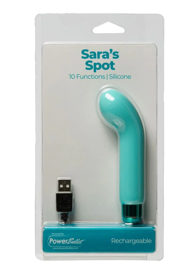 Powerbullet Sara's Spot 10 Function Rechargeable Silicone Vibrating Bullet - Image 12