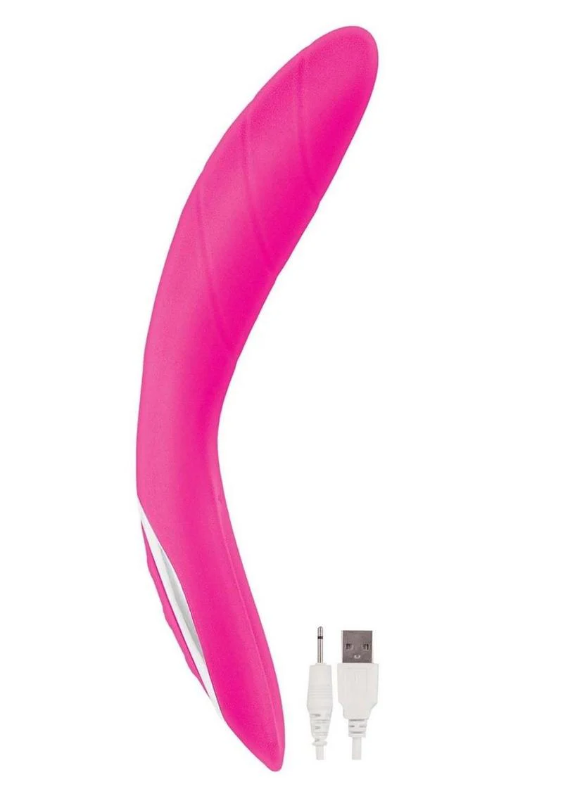 Princess Dynamic Heat Rechargeable Silicone Vibrator with Clitoral Stimulator - Image 7