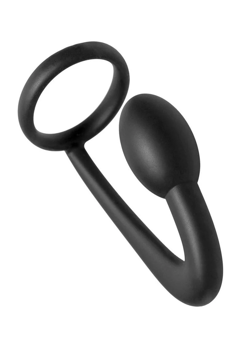 Prostatic Play Explorer Silicone Cock Ring and Prostate Plug - Image 2