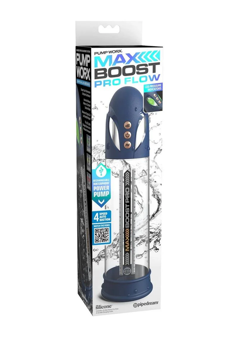 Pump Worx Max Boost Pro Flow Rechargeable Penis Pump - Image 7