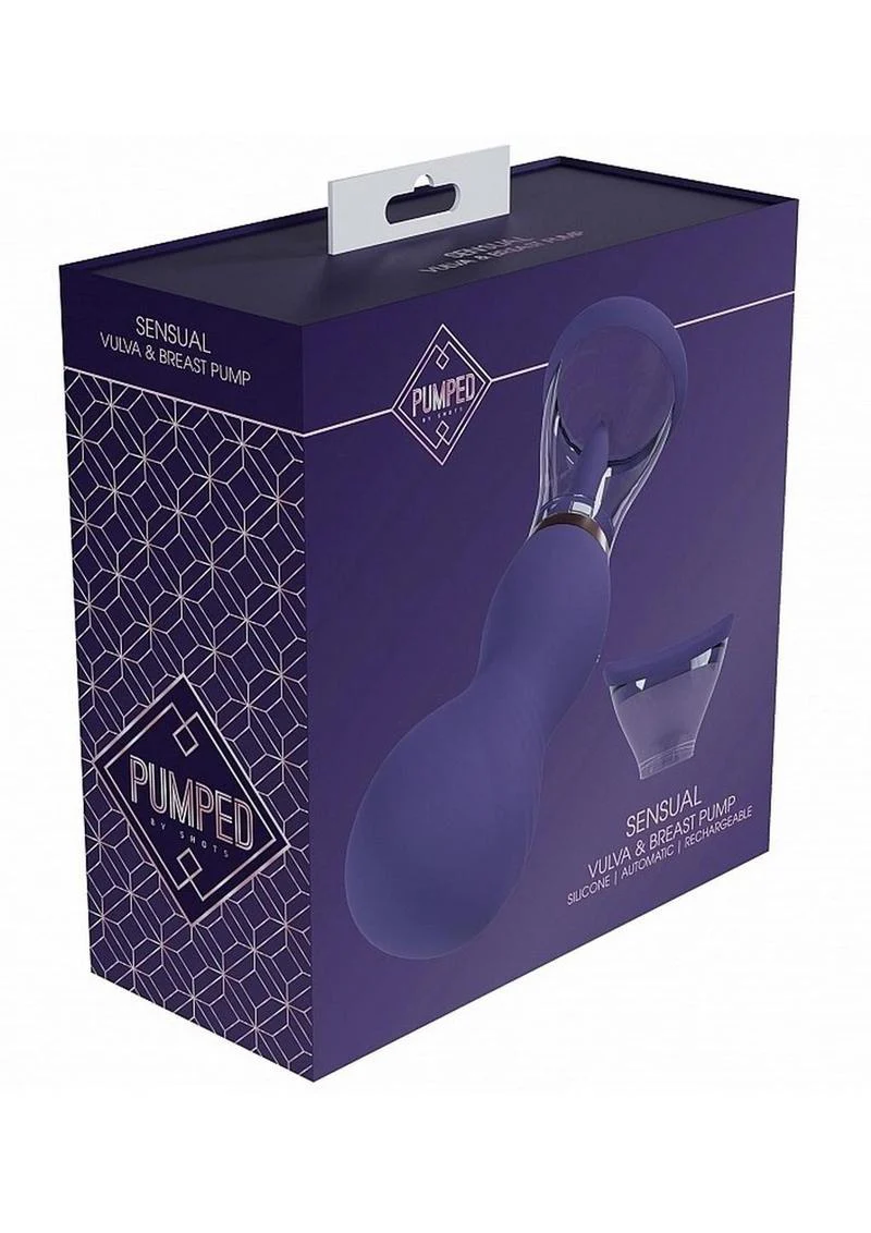 Pumped Sensual Automatic 13 Speed Silicone Rechargeable Vulva and Breast Pump - Image 2