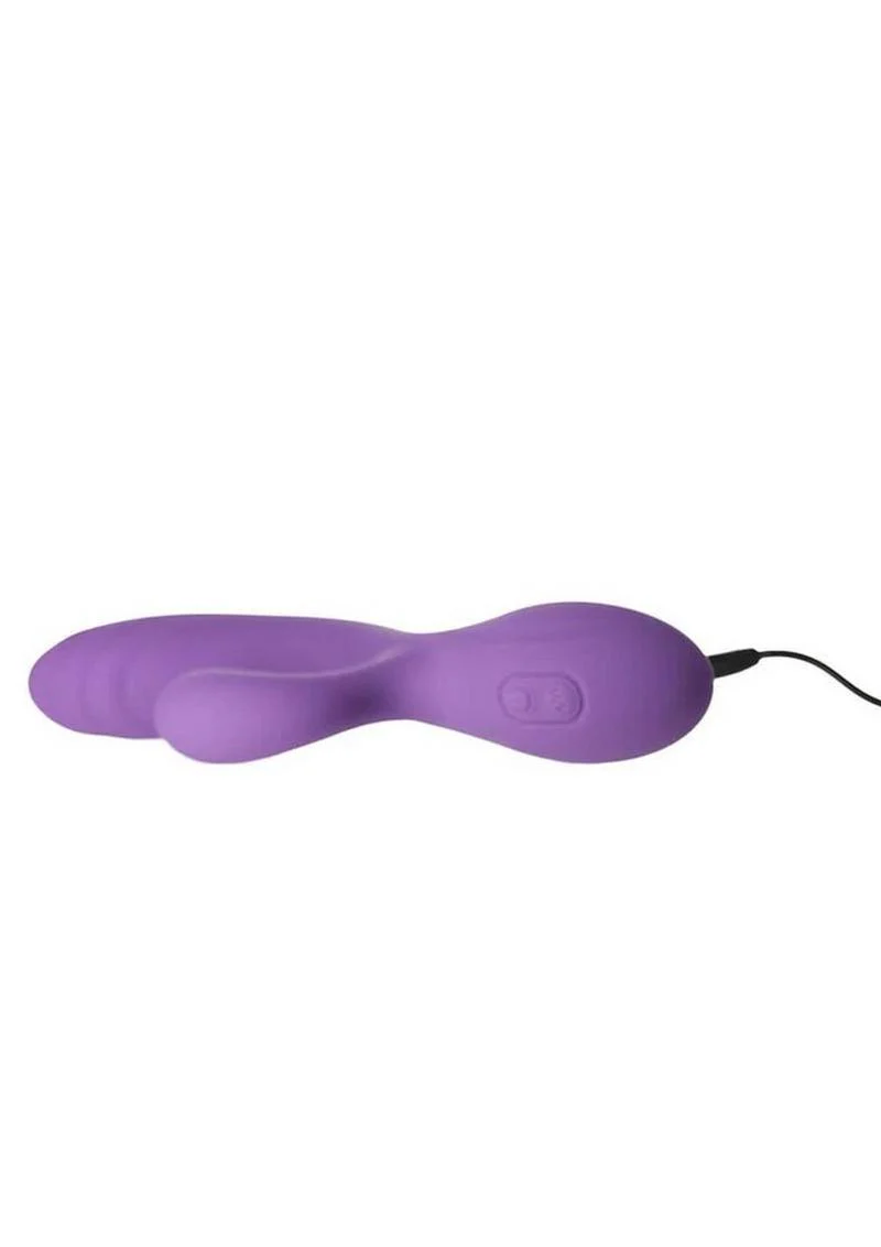 Purple Vibe Rechargeable Silicone Dual Vibe Massager - Image 4